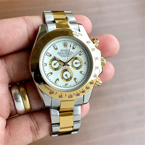 rolex gold and silver men's|silver rolex price.